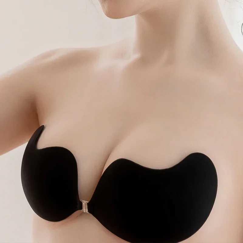 Sexy Invisible Strapless Adhesive Stick Bra Strapless Push Up Bras Women Backless Lingerie Seamless Sile Bralette UnderwearX2410