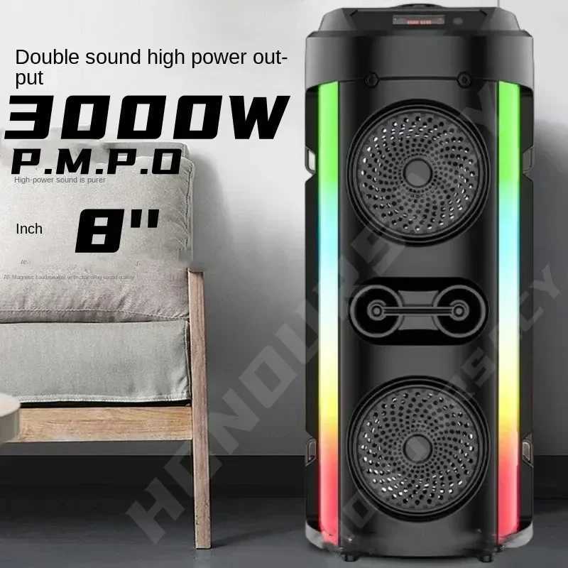 Loudspeaker box High Power Karaoke Sound Box Caixa De Som Bluetooth Speaker RGB Party Box Outdoor Portable Dual Horn Stereo Subwoofer FM/TWS/AUX Z2410
