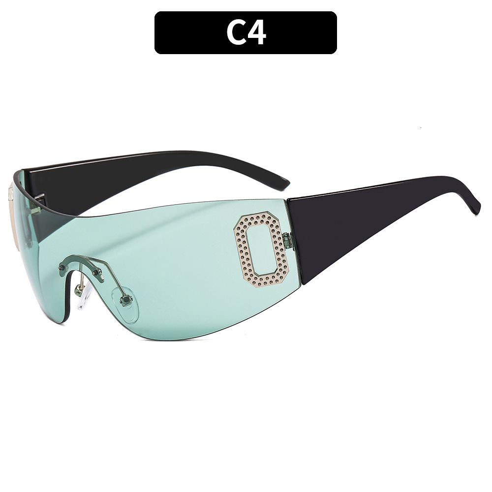 New Spicy Girl Integrated Sunshade Millennium Sunglasses Advanced Slimming Glasses