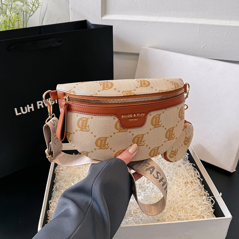 Ladies' Leisure Bag 2025 Spring New Item Women's Designer Handbag Fashionable Chest And Waist Fashionable Niche Single Shoulder Crossbody Ba