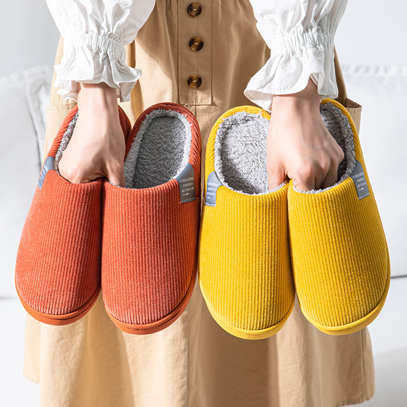 Women's Winter Slippers Sandals - Stylish Flat Slides Shoes, Warm & Cozy, Green Yellow Red Brown, Free Shipping 2024