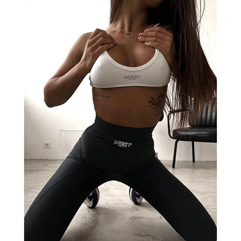 LuckySportswear Leggings for Women High Waist Pants Sports Fitness Clothes Push Up Tights Gym 241022
