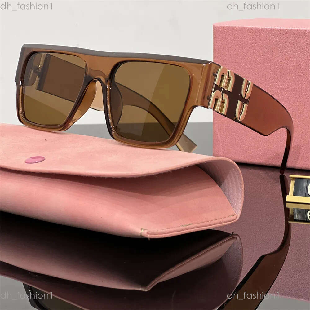 2024 AAA Miuity Halloween muis muis top Designer Sunglasses for Women Men Goggle Beach Sun Glasses Metal Legs Mu Letter Design Eyeglasses 102