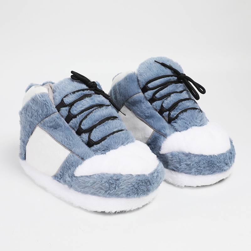 Teenage Winter Slippers for Indoor Use - Fluffy Cotton Slippers for Home Free Shipping Black Red Style Sweetpink Home Shoes
