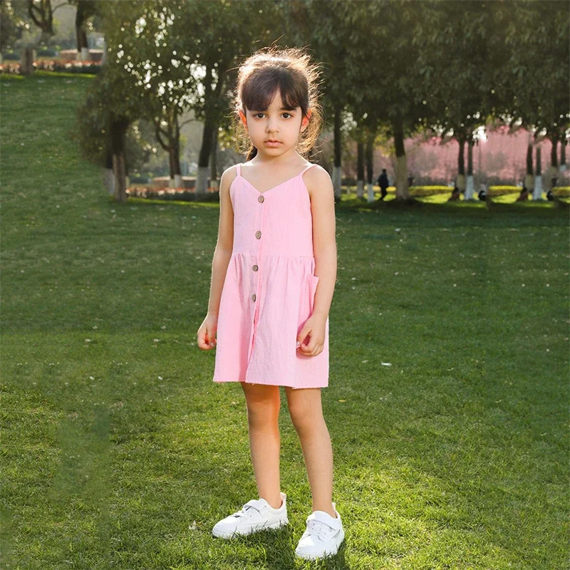 Mother Daughter Matching Dresses Family Look Mom Baby Mommy and Me Clothes Fashion Woman Girls Cotton Dress Outfits 241022