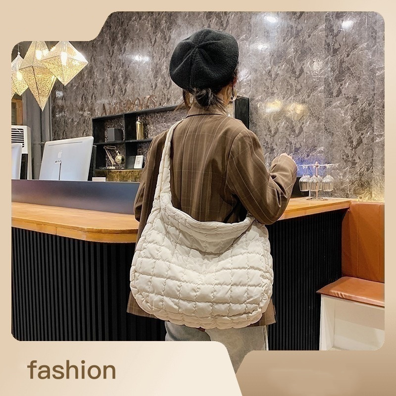 Women Crossbody Bag Shoulder Bag Large Capacity Fashionable Versatile Casual Style Brown Free shipping