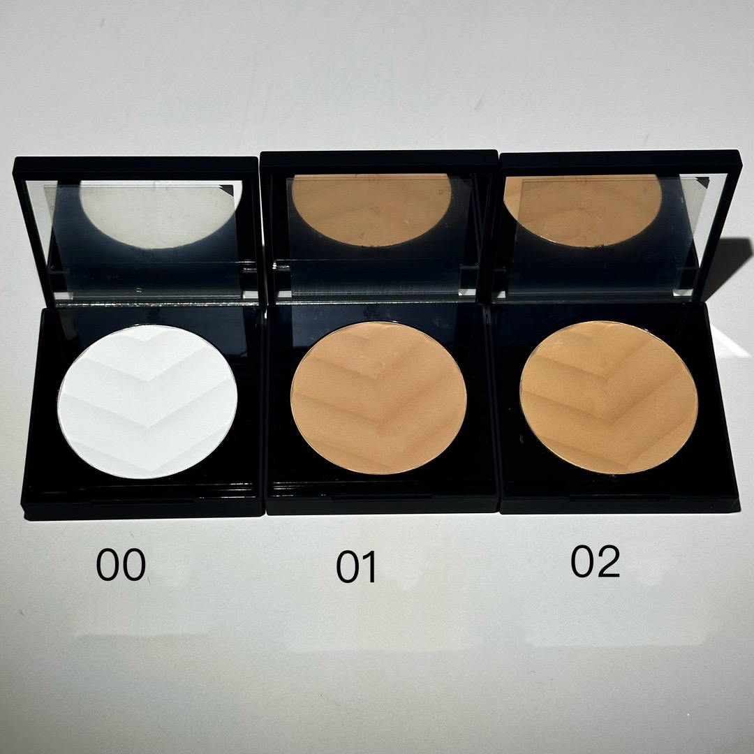 New Arrive Top Quality High Version White Face Pressed Powder Good Smell 3 Colors All Hours Finish Poudre Matte Multi-use Face Powder