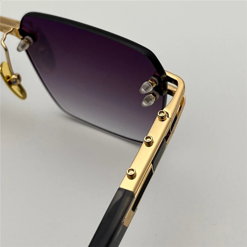 Mens and Womens Summer Sunglasses META-EVO ONE UV Resistant Retro Plate Full Frame Glasses Random Box 241021