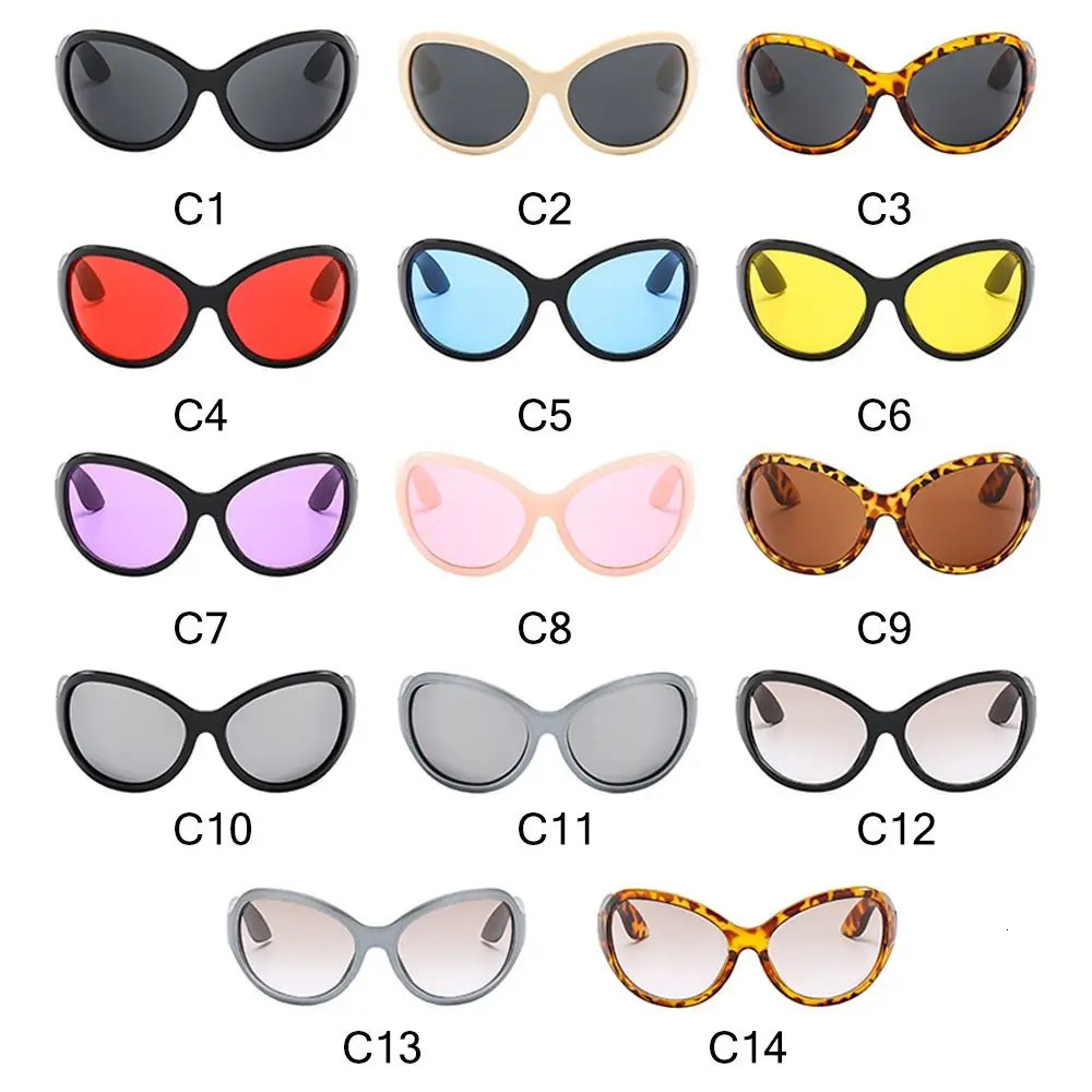 Unique irregular hip-hop oversized sunglasses for men cool sports sunglasses Y2K retro gothic sun visors 241022