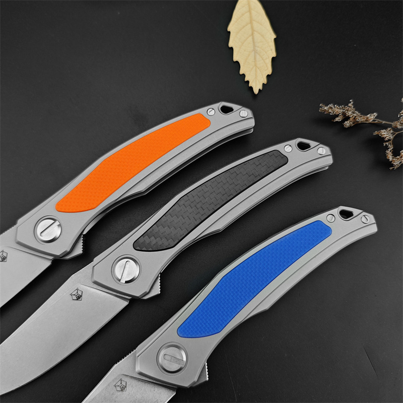 High Quality Shirrov F95 Flipper Folding Knife D2 Satin Blade 420 Steel Handles Utility EDC Tools Camping Tactical Survival Pocket Knives 15535 535 16