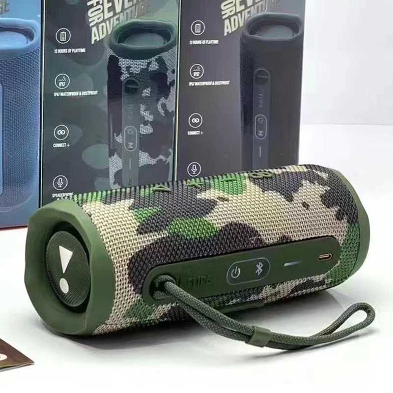 Loudspeaker box Flip 6 Waterproof Portable Bluetooth Speaker Powerful Sound Bass PX7 Waterproof Camouflage Green Caixa De Som Music Box Flip6 Z241021