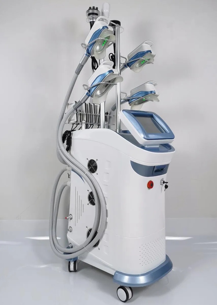 Effective 360 Fat Freezing Cryo Slimming Machine Body Sculpting fat reduce Cooling Lipolysis 4 handles work at the same time with Chin Handle slimming