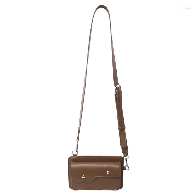 Bag Japanese Style Flap Crossbody Men's Instagram Brand Simple Personalized Casual Small Square Design Sense Couple's Shoulder a6d6