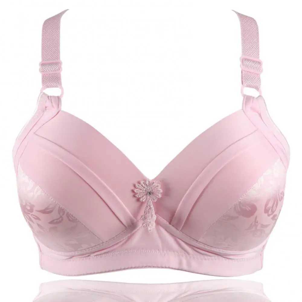 Quality C Cup Wireless Push Up Bra of Women Breathable Cotton Bralette Fashion Lingerie Wire Free Plus Size Fe Intimate NewX241022