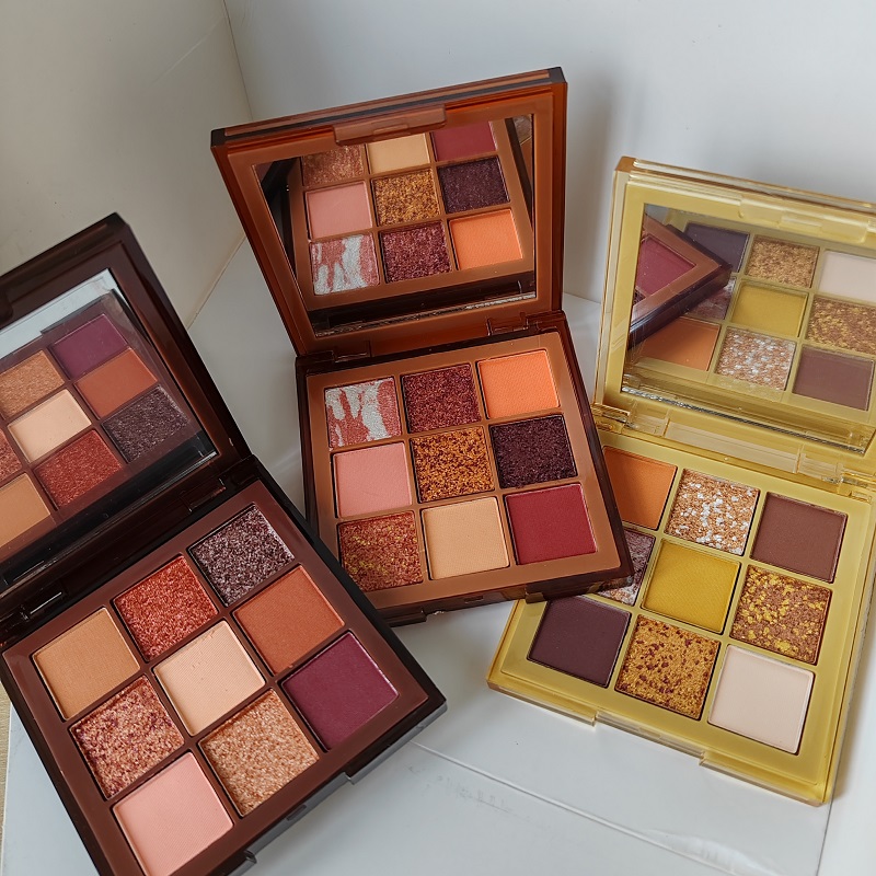 9 colors Eyeshadow Makeup Palette brown caramel toffe chocolate Eye Shadow womans Christmas Beauty gifts