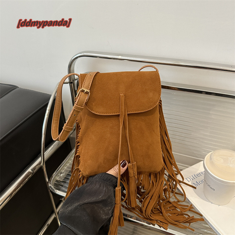 Bohemian chic Su women's 2024 autumn and winter new fashion shoulder crossbody frosted small bag #15 ddmypanda ddmypanda