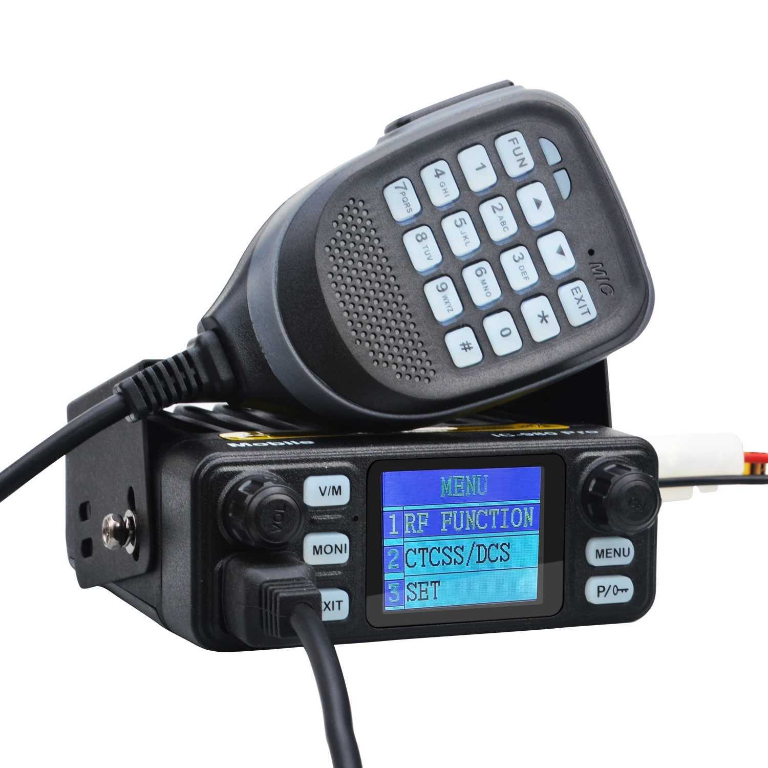 25W Dual Band VHF/UHF Interphone Walkie Talkie, AI Noise Reduction, FM Scrambler, Vox, Mini Mobile Radio IC-980 Pro dh5727163