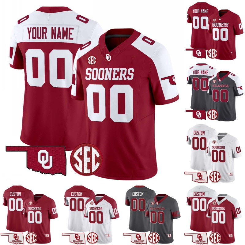 Maglia Oklahoma Sooners 2026 John Mateer Tory Blaylock Isai…
