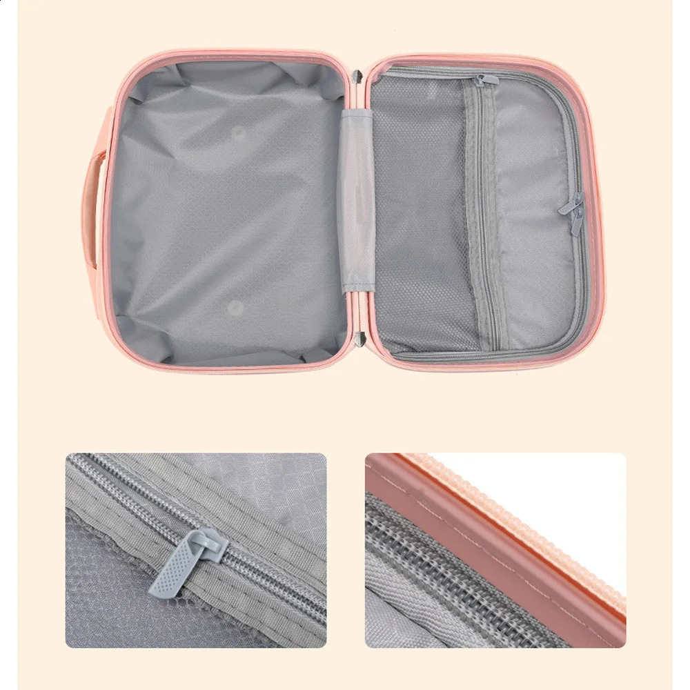 Pink waterproond explosion-proof small New travel womens makeup bag size 30-15.5-23cm 241021