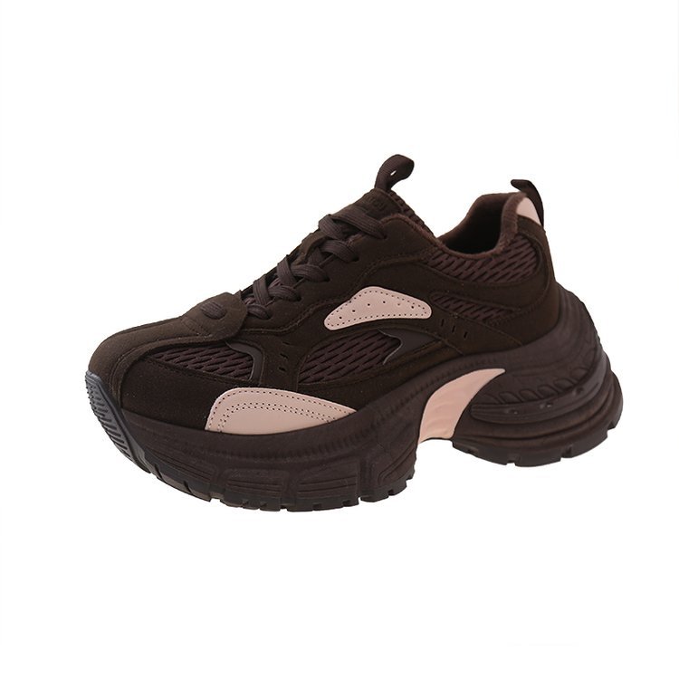 Women's New Versatile Retro Thick Soled Height Increasing Sports Leisure Shoes