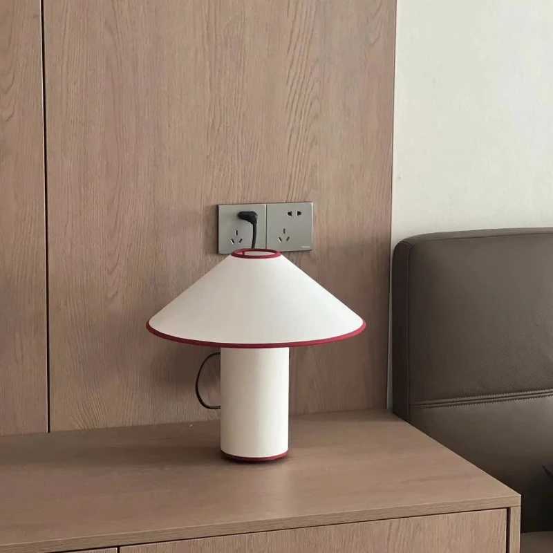 Vintage Wabi sabi table lamp mushroom table lamp for living room study bedroom bedside table sofa fabric table lamp X241021