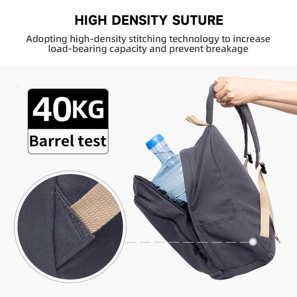 35L School Backpack For Women Lightweight Canvas Daily Rucack 15.6 Inch Laptop Bag Casual Unisex Travel Daypac