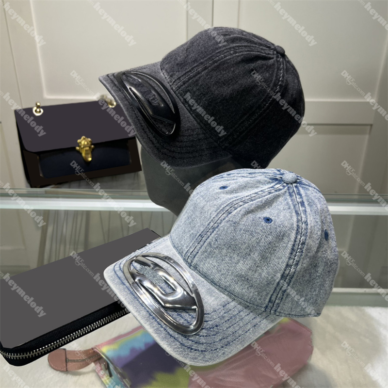 Casquette Designer Baseball Cap Fashion Denim Hat Adjustable Classic Metal Letter Brand Caps High Quality Ball Men Hats