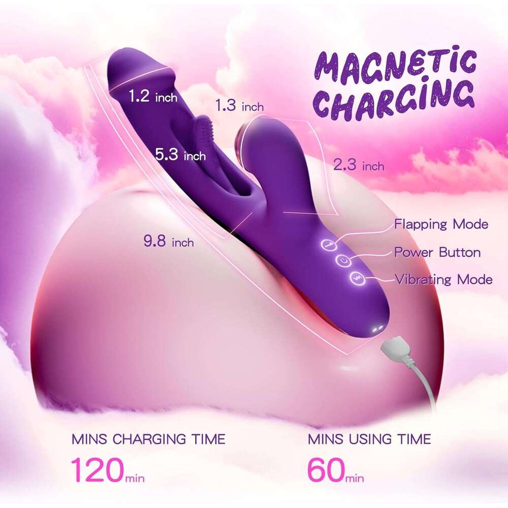 G Spot Vibrator Women Sex Toy, Female Sex Toys Dildo Vibrators with 7 Vibrating & Flapping Patterns, 7 Tapping Adult Toys for Women Dildos Clitoral Vi