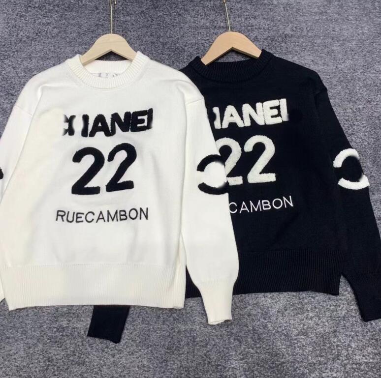 luxury sweaters womens round neck long sleeve 22 embroidery designer sweater women knitted pullover