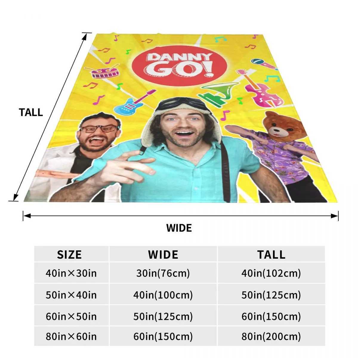 Blanket Throw Blanket Danny Go 2 Micro Fleece Blanket Four Sizes Cartoon Comfortable For Bedroom Nice Gift Z241021