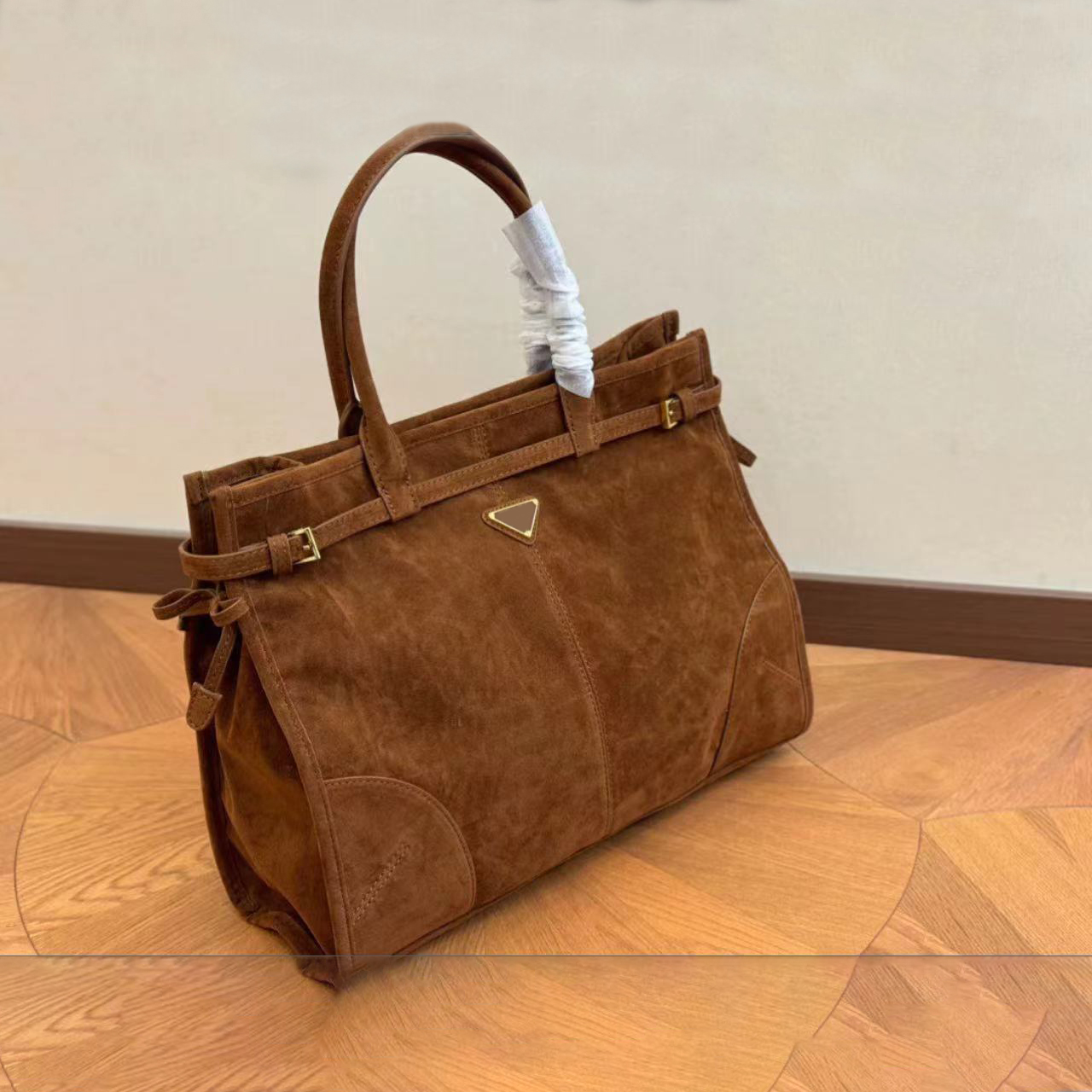 Bury Shoulder Womens Designer Totes Bag Soft Lux Suede Brown Leather Handbag Casual Mens New Tote336