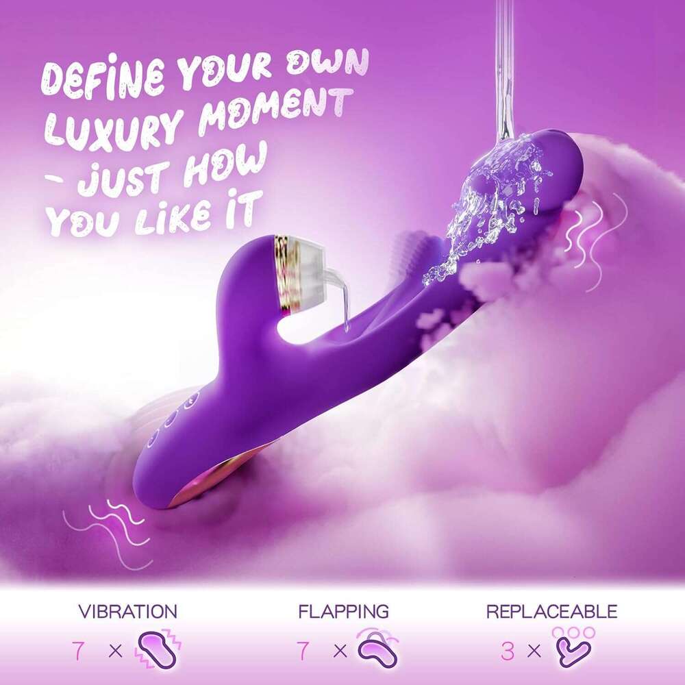 G Spot Vibrator Women Sex Toy, Female Sex Toys Dildo Vibrators with 7 Vibrating & Flapping Patterns, 7 Tapping Adult Toys for Women Dildos Clitoral Vi