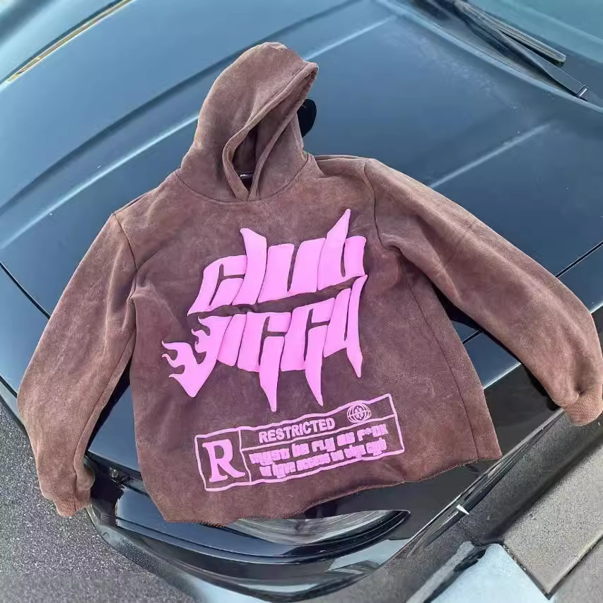 Y2K Hoodie Hip Hop Letter Graphic Print Oversized Hoodie Sweatshirt Mens Womens New Fashion Gothic Pullover Hoodie Clothes