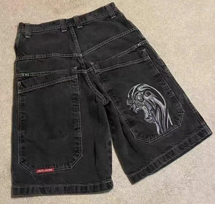 Men's Shorts JORTS Men Casual Cargo 2024 JNCOS Hommes Jeans Jort 2000s Denim Clothes Jinco Gym JNCO Pants Short Baggy