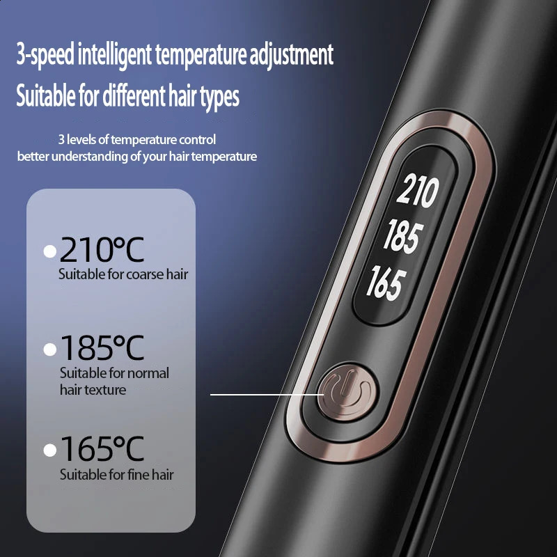 Family and travel must have a straightener 2-in-1 curling iron straightener and automatic pressure change hair styling tool 241021