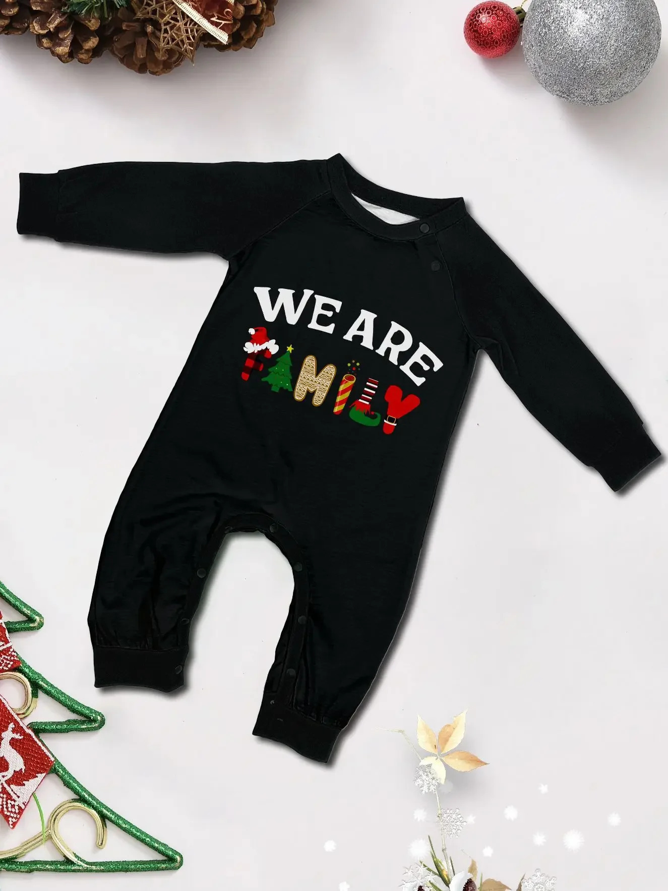 Merry Christmas Plaid Print Family Pajamas Adult Kids Matching Clothing Set Casual Soft Homewear Baby Dog Romper Cute Xmas Look 241022
