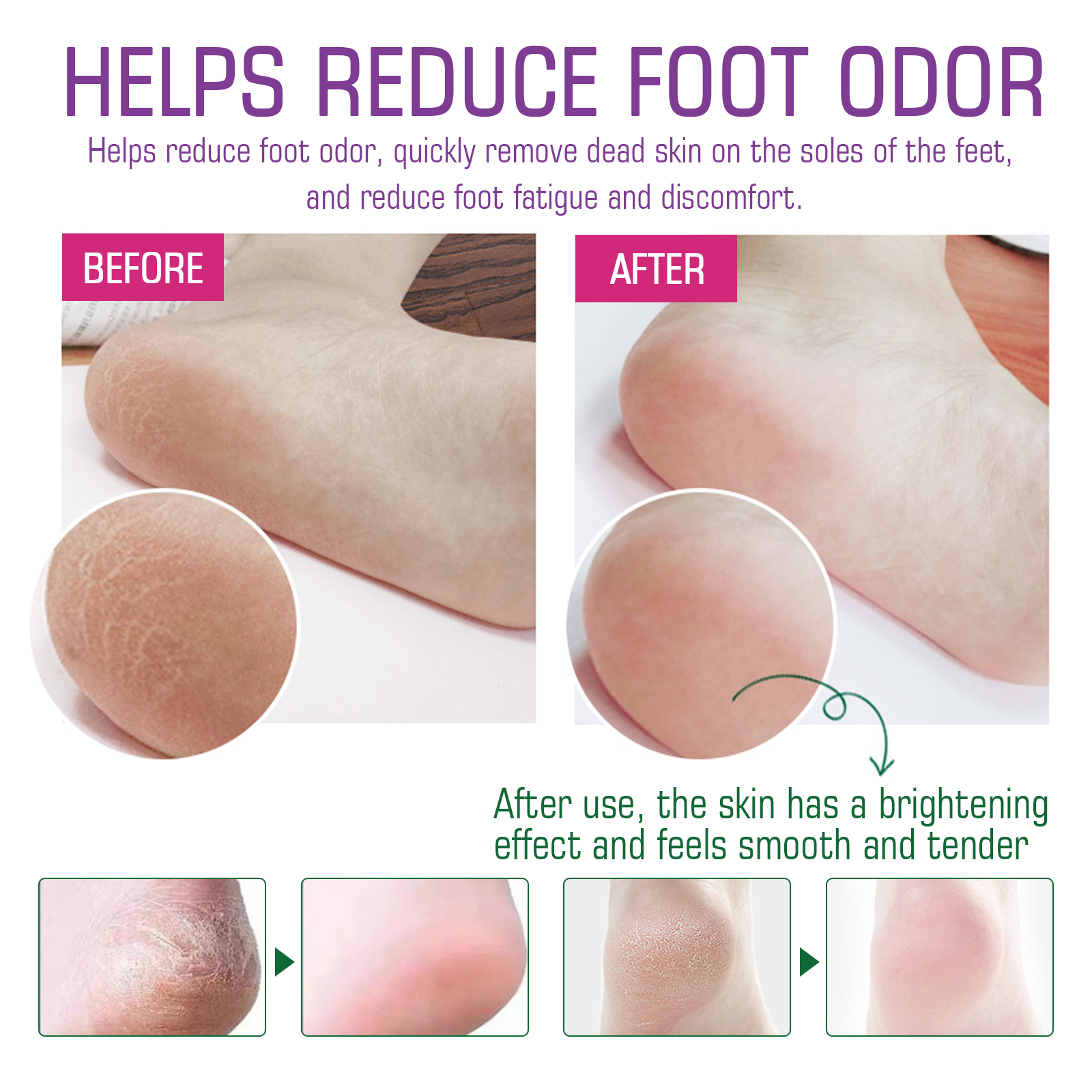 US Stock Deep Cleaning EELHOE Aromatherapy Foot Bath Salts Soothes Tired Feet & Promotes Healthy Circulation