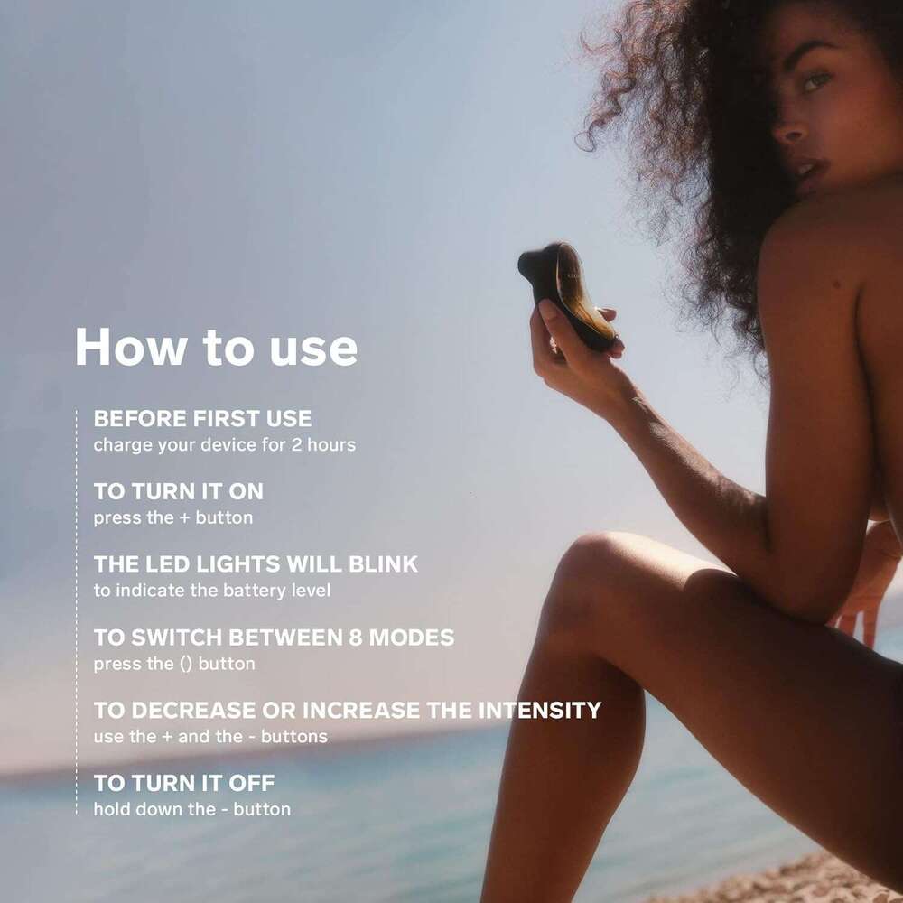 LELO SONA Sonic Massager, Sex Toy for Woman, Waterproof Clit Sucker, Rechargeable Pulsating Vibrator for Women, Suction Vibrator, Female Pleasure Toys