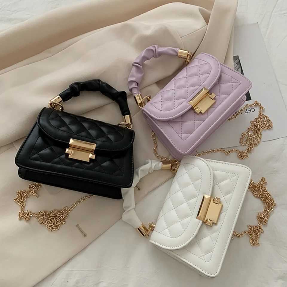 Fashion Pu Leather Crossbody Bag For Women Girls Handbag Lipstick Phone Coin Key Storage Messenger Shoulder Bag With HandleC241216