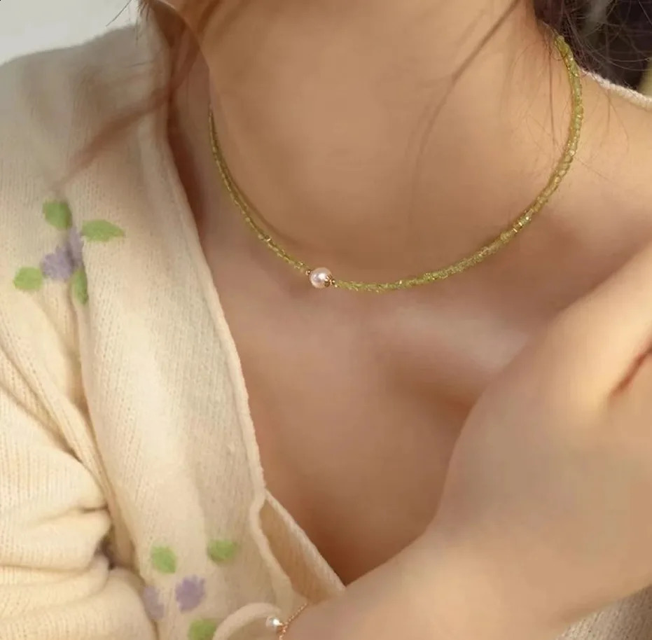 Blue and yellow sapphires rubies jadeite Miyuki seed necklace pearl necklace 241021