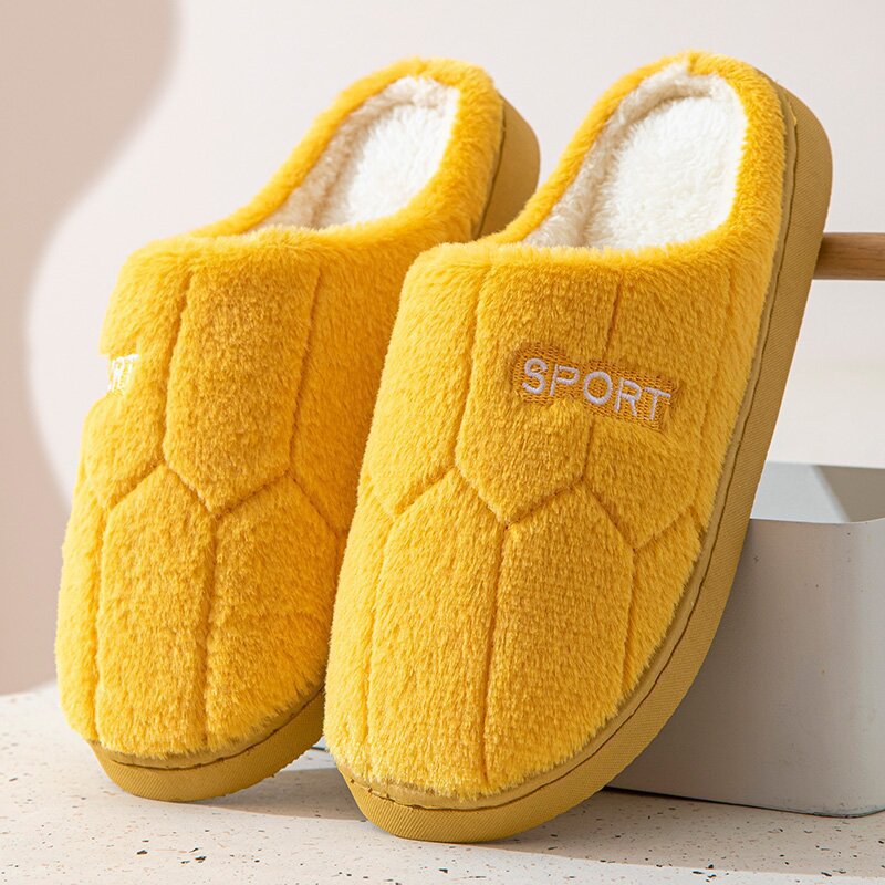 Women's Winter Slippers Sandals - Stylish Flat Slides Shoes, Warm & Cozy, Green Yellow Red Brown, Free Shipping 2024