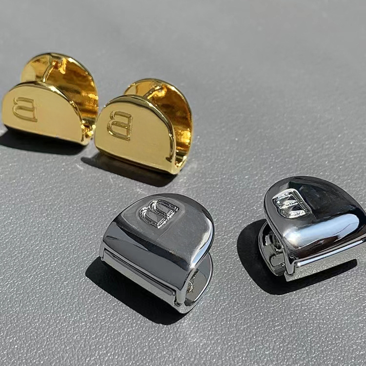 Designer Earrings For Women 925 Sterling Silver Hoop Stud Earring Fashion Gold Color Women Party Weddings Jewelry