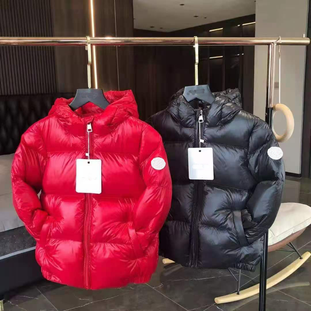 Down Coat M Brand Down Coat 214Y Boy girls bright hooded White duck down coat winter children Wadded Jackets baby girls casual outwear jacket kids des