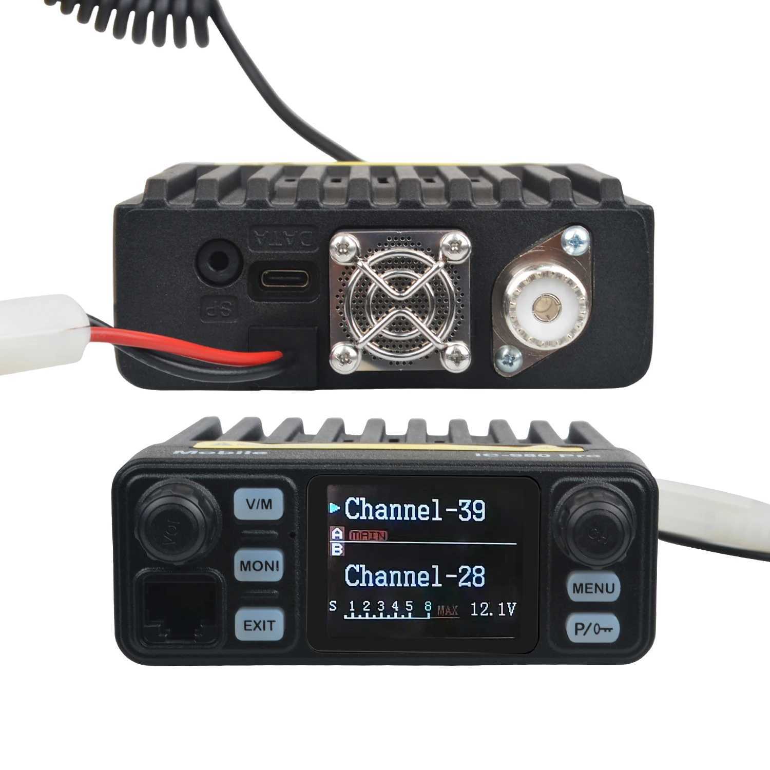 25W Dual Band VHF/UHF Interphone Walkie Talkie, AI Noise Reduction, FM Scrambler, Vox, Mini Mobile Radio IC-980 Pro dh5727163