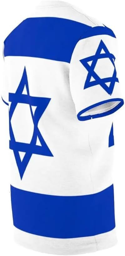 Mens T shirt Fashion Israel Flag 3D T Shirt for Men Fashion Hip Hop O-neck Short Sleeve Tops tee Casual tops summer clothes Fashion and leisure nice