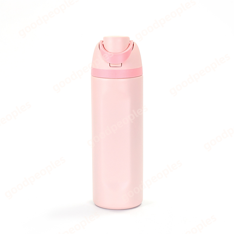 OWALA Large Capacity Double Drinking Straw Sports Water Bottle 304 Stainless Steel Insulated Cup Portable Handheld Bicycle Cup