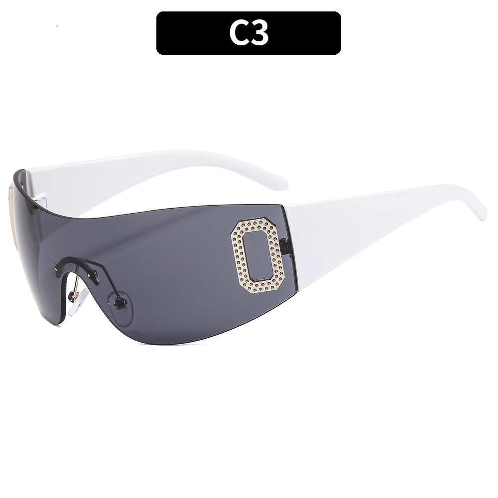 New Spicy Girl Integrated Sunshade Millennium Sunglasses Advanced Slimming Glasses