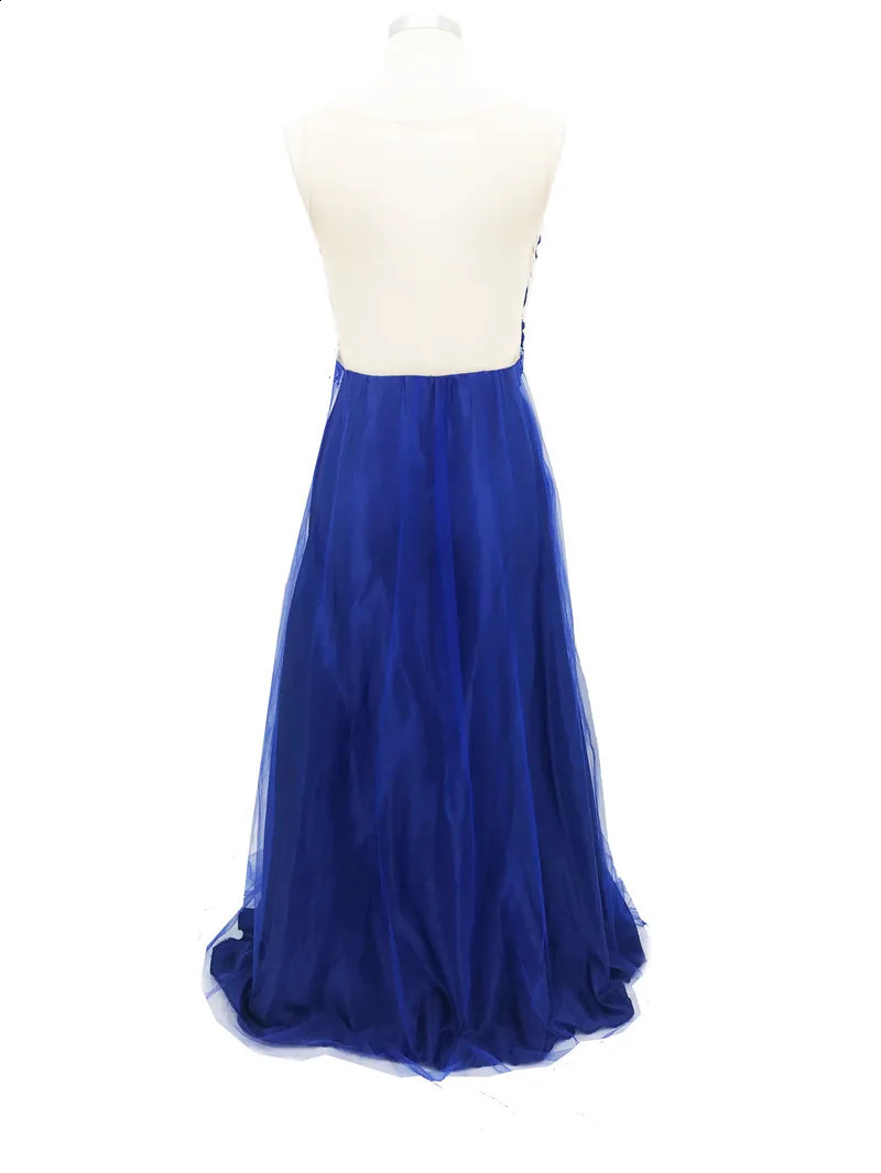Elegant Vestidos Sequins Mesh Formal Evening Prom Party Long Dress Women Sheer Sleeveless Ball Gown Cocktail Maxi Dresses 241021