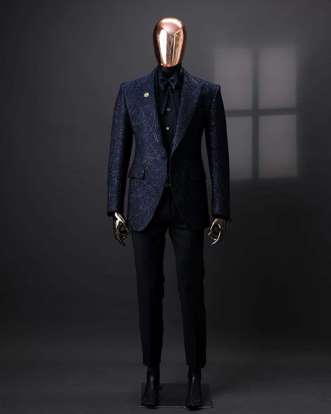 Sparkly Wedding Suits Peaked Lapel Jacket 3 Pieces Set Men's Tuxedo One Button Tailored Dinner Prom Groom Blazer Custom Made (Coat+Pants+Vest)