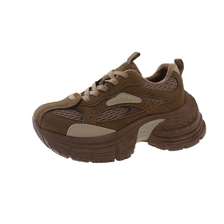 Women's New Versatile Retro Thick Soled Height Increasing Sports Leisure Shoes